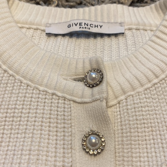 givenchy white pearl cardigan - Picture 2 of 3